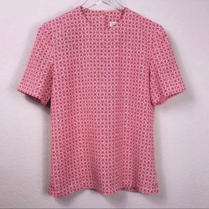 Talbots Top Scoop neck Short Sleeve Blouse Sz 4
